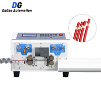 Machine de coupe et de dénudage de fils automatique/semi-automatique DG-808A avec dénudage double fil, alimentation AC220V
