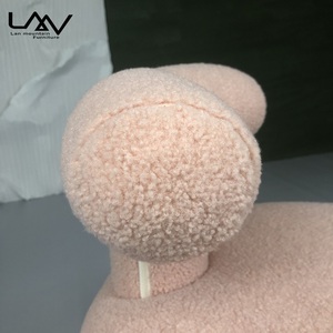 Poltroncina Nordica in Cashmere, Moderna Sedia <span class=keywords><strong>per</strong></span> Bambini in Lana d'Agnello, <span class=keywords><strong>per</strong></span> Camera da Letto e Soggiorno, Modello Engel Olga - Product Image 5