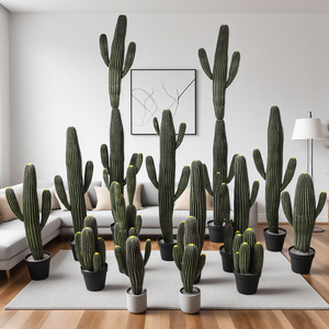 Cactus artificiel dragon phénix pilier plante du désert plante de simulation décoration d'intérieur plante artificielle en pot cactus - Product Image 1