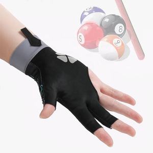 Gants de billard personnalisés pour gaucher, 3 doigts, accessoires de billard de table, kit cadeau, pour snooker et billard - Product Image 2