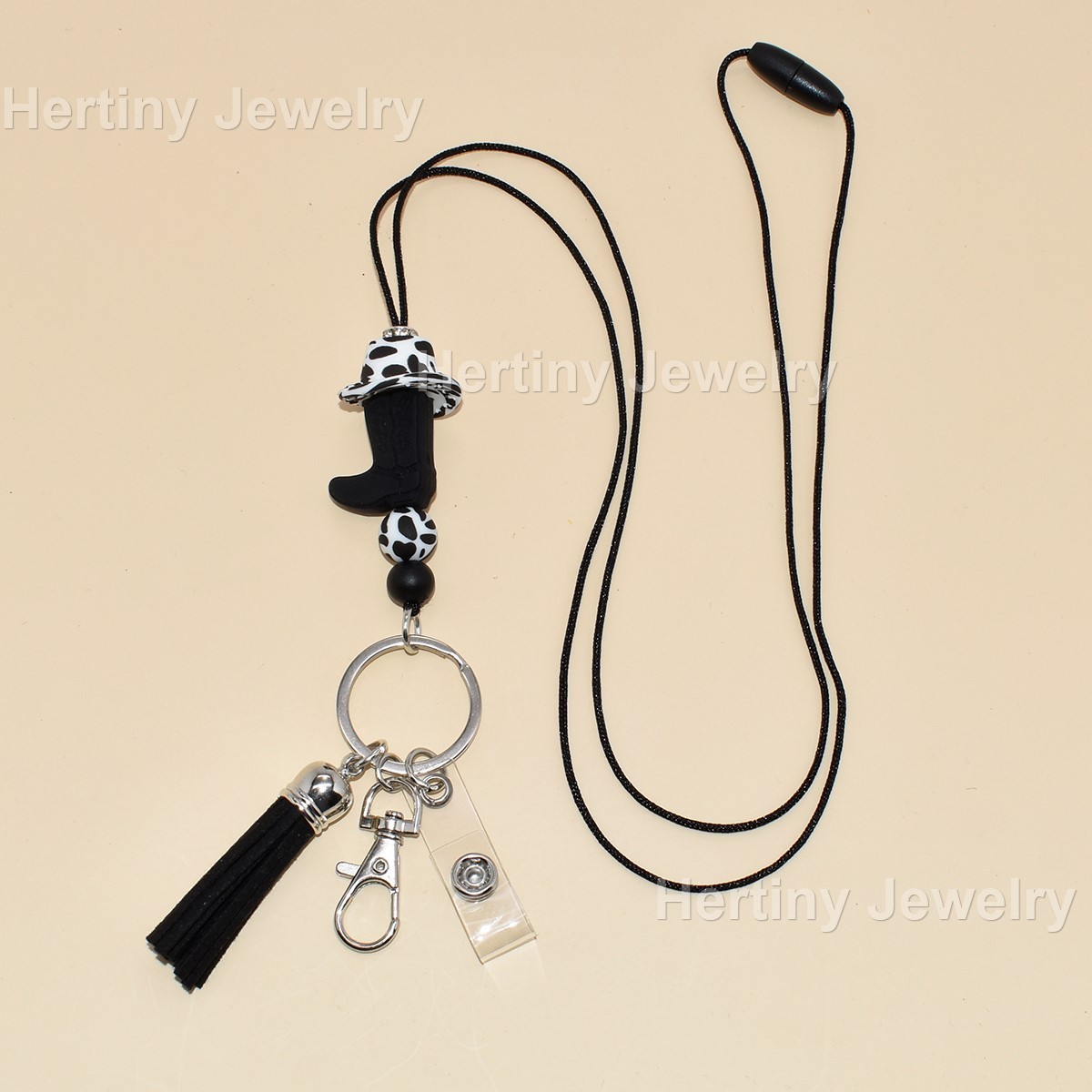 2023 Teacher Gifts Idea Silicone Rainbow Beads Acrylic Notebook Lanyard Keychain Image 2