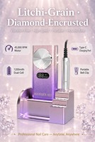 Taladro de Uñas Recargable de 45000 RPM con Acabado de Revestimiento en Aerosol Premium, Portátil, Inalámbrico, Color Personalizado, Fabricante OEM