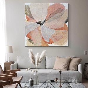 Hand Painted Oil Painting Abstract Flower <b>Art</b> 3D Effect Wall Hanging For Living Room Bedroom Decor - Product Image 3