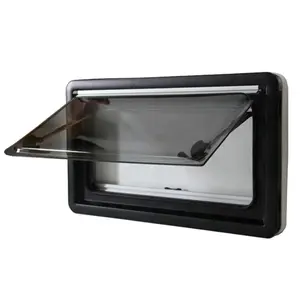 Hot sales800*500mm right angle push out Rv campervan sliding window And trailer side window And Rv window