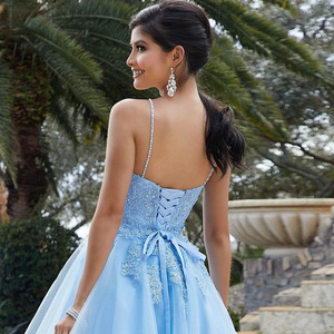 Cocktail Dress Women V Neck A Line Tulle Empire Waist Short Floral Print Party Dress 2026 - Product Image 4