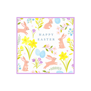 DAMAI Customized Party Easter 2025 Decoration Pattern Print Rabbit Disposable Tableware Paper Plates and Cups Set - Product Image 5