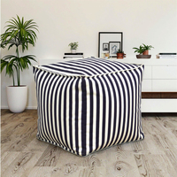 Fauteuil pouf moderne en forme de cube, style de conception chinois, revêtement en tissu, canapé de salon, meubles de maison, une place