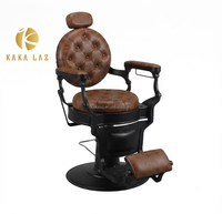 Set Rias Rambut Lengkap dengan Cermin LED untuk Salon Pria dan Barber Station
