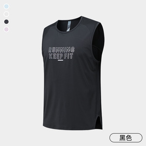 Camiseta sin mangas transpirable para hombre, verano 2026, con logo personalizado, ajuste relajado, chaleco que absorbe la humedad para maratón y entrenamiento físico - Product Image 2
