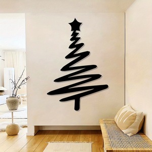 <span class=keywords><strong>D</strong></span>écoration Murale Créative en Fer <span class=keywords><strong>Arbre</strong></span> de Noël, Ornement Métallique Suspendu pour Intérieur, Extérieur, Maison, Bureau, Affichage Festif - Product Image 4