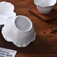 Nouveau design 2026 – Ensemble de bols en céramique à motif floral, résistants aux rayures, en porcelaine, pour soupes et mélange de légumes, tailles 4.5/6/7/8/9/9.5 pouces, idéal pour les fêtes