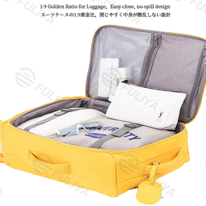 Fuliya Custom wasserdichtes Nylon Leichtes 20 "Business Carry on Trolley Case Gepäck taschen Kombination koffer Reisekoffer - Product Image 4