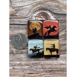 Gemas Sueltas de Cabujón con Diseño de Vaquera del Suroeste para la Creación de Joyas, Artesanía, Estilo Occidental - Product Image 3