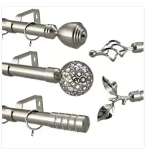 factory directly supply curtain pole rods extendable window curtain rod accessories fittings