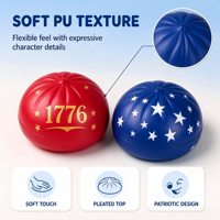 Jouet Squishy en forme de chignon de dessin animé en gros, balle à presser en PU de collection avec logo couleur personnalisé et emballage de présentation pour la vente au détail