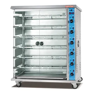 9-Rod Chicken Rotisserie Machine Hotel Restaurant Equipment Electric Chicken BBQ Rotisserie Oven For Sale