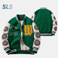 Top Fabricant Broderie Hip Hop Manteau Varsity Bomber Veste Hiver Logo Personnalisé Hommes Dernière Conception Letterman Veste Street Wear