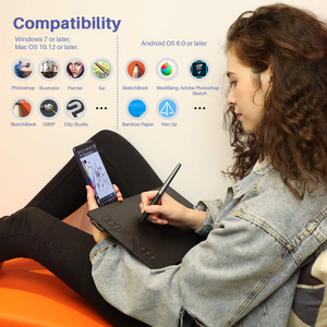 Hs610 <span class=keywords><strong>Online</strong></span> Onderwijs Onderwijs Pen Tekening Grafische Tablet Pad Tablettabletje Graphique Met Uitdrukkelijke Toetsen - Product Image 2