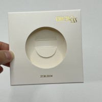 Coaster Paper Box Hexagon Kraft Paper Packing Case Round Ceramic Cosmetic Tio 2 White Kraft Paper Bag any Shape Accept 500pcs