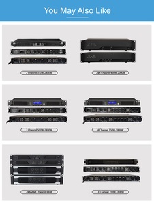 Amply 2 kênh 4 kênh 6 kênh 8 kênh 1U Class D chuyên nghiệp - Product Image 3