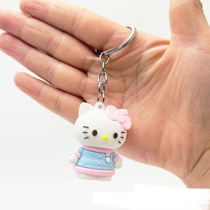 Bán Buôn 3D <span class=keywords><strong>PVC</strong></span> Keychain Tùy Chỉnh Phim Hoạt Hình Màu Hồng <span class=keywords><strong>Hello</strong></span> <span class=keywords><strong>Kitty</strong></span> Mèo Loạt Mềm Cao Su Móc Chìa Khóa Đồ Chơi Cho Số Lượng Lớn Đặt Hàng - Product Image 5