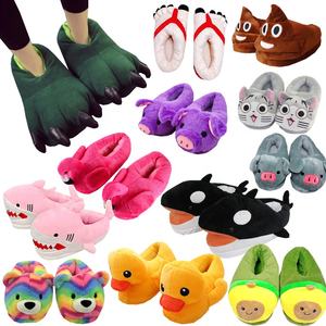 Pantuflas de Peluche con Dibujos Animados para Adultos, Calzado para el Hogar, Zapatos Cálidos de Invierno de Algodón, Calzado para el Hogar, Zapatos de <span class=keywords><strong>Lana</strong></span> - Product Image 1