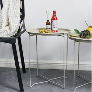 Wholesale Indoor <strong>Round</strong> Metal Coffee Side <strong>Tray</strong> <strong>Table</strong> With KD Design for Home Living Room Furniture - Product Image 4