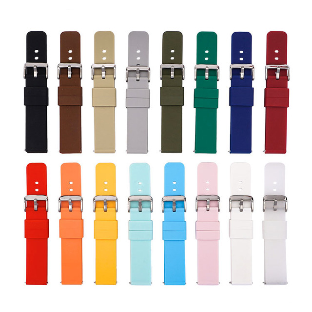 LAIHE Pulseira De Silicone Multicolor Waterproof Quick Release Luxury Soft Silicone Watch Band Waterproof Watch Strap