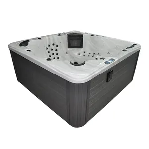 Large Acrylic Volcano Bathtub Massage Jets Hot Tub Ozone Square Sex Outdoor Spa Bath