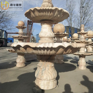 Fontaine en pierre Jiahua, style européen, colonne, décoration extérieure, élément aquatique durable - Product Image 4