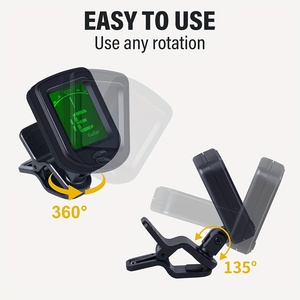 Tất cả các nhạc cụ dây đàn guitar Tuner Clip chính xác dễ dàng bền un-có thể sạc lại guitar Tuner - Product Image 6