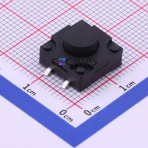TS-1011S-A8B3-D2 Tactile Switch SMD-4P,12x12mm Switch Single Pole Single Throw Round Button 2.5N Vertical Mount - Product Image 1