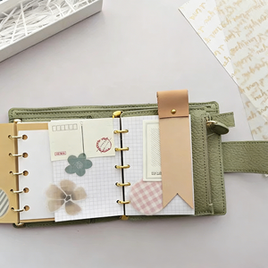 <span class=keywords><strong>Agenda</strong></span> Premium A6 con Anillas, Personalizable con Logotipo, Recargable, con Hojas Sueltas, Organizador Multibolsillos para Oficina y Uso Personal - Product Image 2