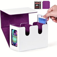 La boîte de rangement pour cartes à collectionner à affichage double MTG Dual Commander peut contenir plus de 250 cartes à manchon unique Double Deck 2 porte-cartes magnétiques pour cadeau