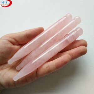 Doğal yeşil yeşim kalem şekil gua sha noktası/değnek guasha kurulu masaj aracı kazıma Çin geleneksel akupunktur - Product Image 1