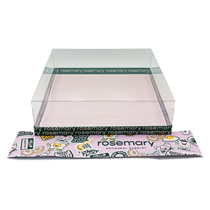 Tùy chỉnh có thể tái chế Takeaway thực phẩm Brunch Platter Hộp bao bì trong suốt PVC Nắp charcuterie Hội Đồng Quản trị ăn trưa hộp giấy - Product Image 5