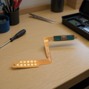 Cavo flessibile per pulsante di accensione Samsung Galaxy A7 2018 con sensore di impronte digitali blu A750F, parte di ricambio - Product Image 3