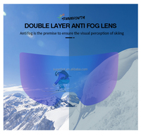 Lunettes de sport polarisées avec logo personnalisé, mousse pour aération, photochromiques, pour le ski et le snowboard, avec protection UV400