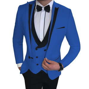 2021 nouveau blazer hommes de haute qualité coupe ajustée hommes costumes d'affaires vêtements de cérémonie hommes costumes 3 pièces conceptions de <span class=keywords><strong>costume</strong></span> - Product Image 2