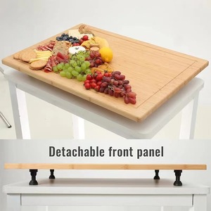Bamboo Cutting Board 75x54cm Multifunction Kitchen <b>Stove</b> Cover Rectangle Wood Chopping Block - Product Image 2