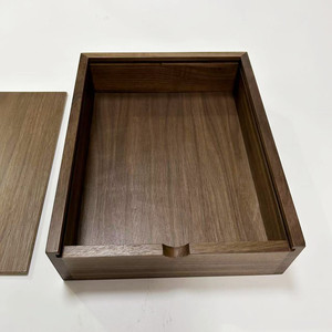 Solid Wooden Walnut Keepsake <strong>Box</strong> for <strong>Wedding</strong> Pregnancy Test Baby <strong>Memory</strong> Photography <strong>Box</strong> With Sliding Lid 8 X 10 Inches - Product Image 5