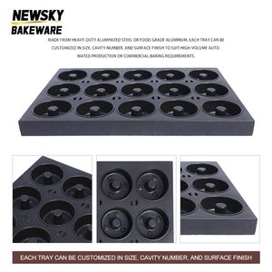 400*600*45Mm 15 Mảnh <span class=keywords><strong>Donut</strong></span> Baking Pan Thương Mại Bánh Lò Nhôm Không Dính <span class=keywords><strong>Donut</strong></span> Bánh Khuôn Nướng Khay - Product Image 3