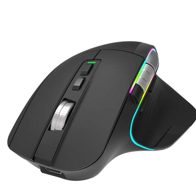 Office Side Wheel  3212 Sensor 3200DPI Ergonomic Gaming Mouse Computer Mous Wireless Rechargeable Mouse