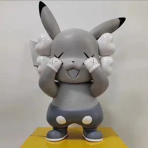 Jouets de personnages de dessin animé japonais de poche en PVC, artisanat en résine Pikachu pour décoration de cadeau