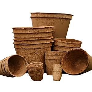Maceta de Fibra de Coco Biodegradable Premium - Contenedor Orgánico Sostenible para Plantas en Invernaderos Agrícolas - Product Image 1