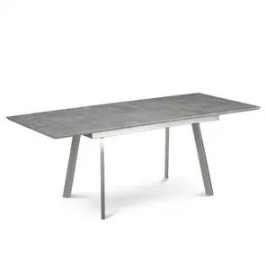 New hot sale household extendable stainless steel legs dining table