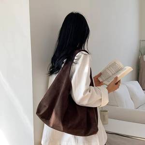 Borsa a Spalla da Donna di Tendenza Hobo Autunno Inverno in Pelle Scamosciata PU Grande Capacità - Product Image 4