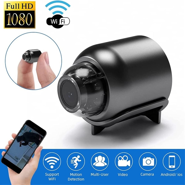 Top Reordered 2 Million Pixel HD Home Smart WIFI Remote Mini 1080P Camera, Specification: X5+128G