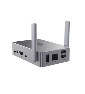 Orange Pi 5 5B Carcasa de aleación de aluminio Antena opcional Caja de metal <span class=keywords><strong>gris</strong></span> para placas de desarrollo <span class=keywords><strong>OPI</strong></span> 5 5B - Product Image 1