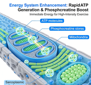 Créatine monohydrate en poudre en vrac, complément pur pour la construction musculaire, amélioration des performances et de la force, adulte, 500 g/bouteille, dose de 2 g/jour - Product Image 5